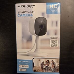 MERKURY SMART WI-FI CAMERA HD 1080P WITH NIGHT VISION 2-WAY AUDIO LIVE VIDEO